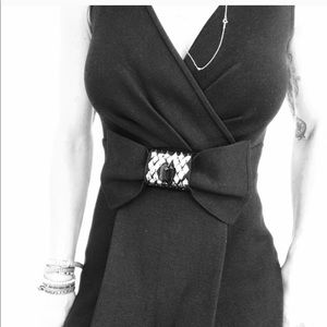 Temperly London Black Knit Dress
